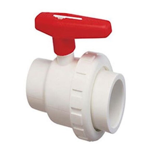 Praher Praher PR150010 1.5 in. Socket Single Union Ball Valve PVC PR150010 - main